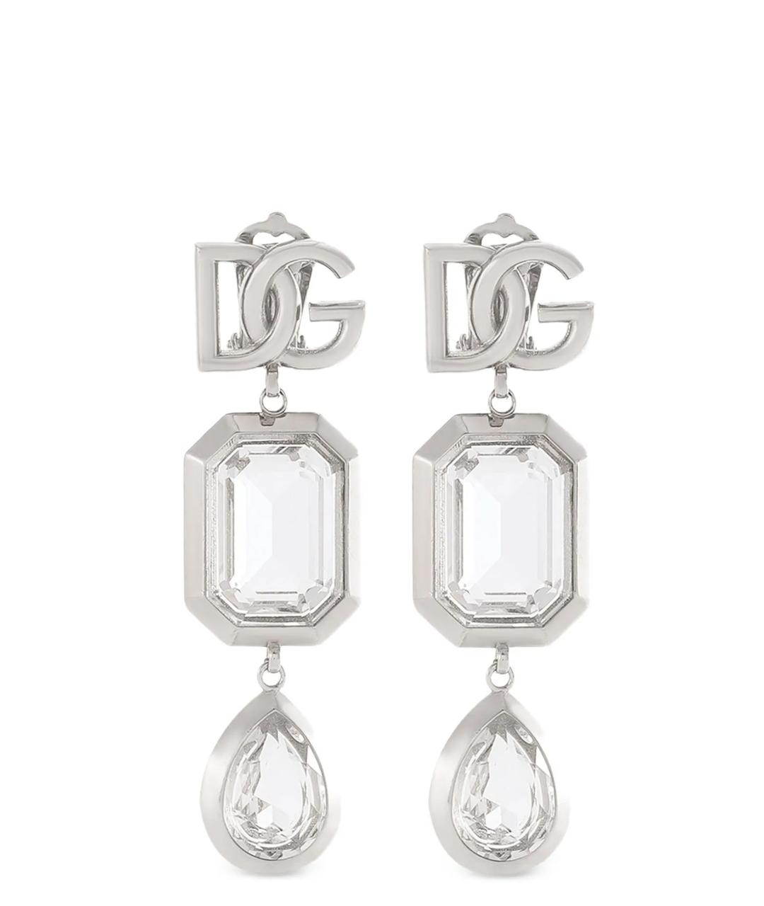 DOLCE&GABBANA Серебряные металлические серьги, фото 1