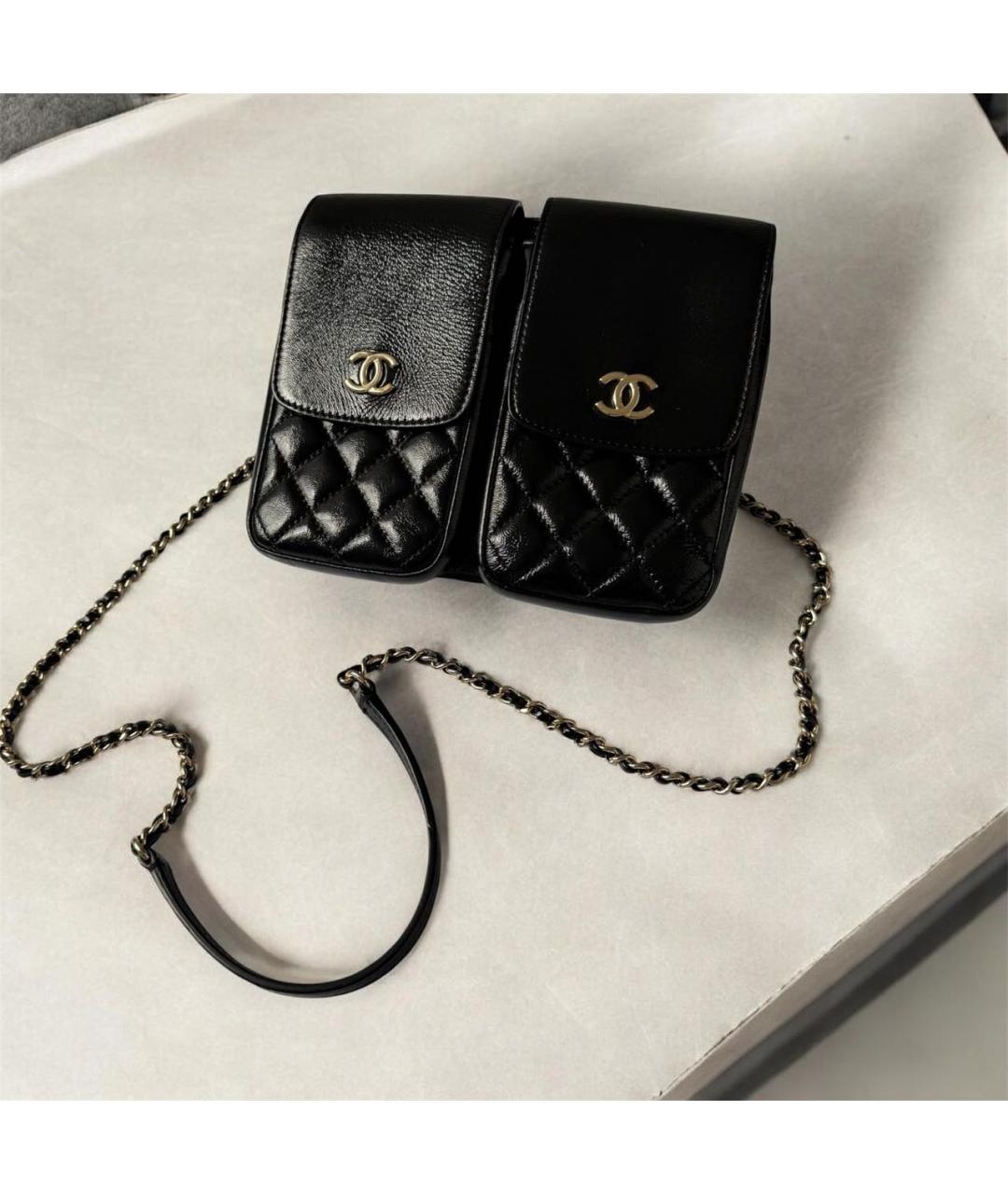 CHANEL Черная сумка через плечо, фото 9