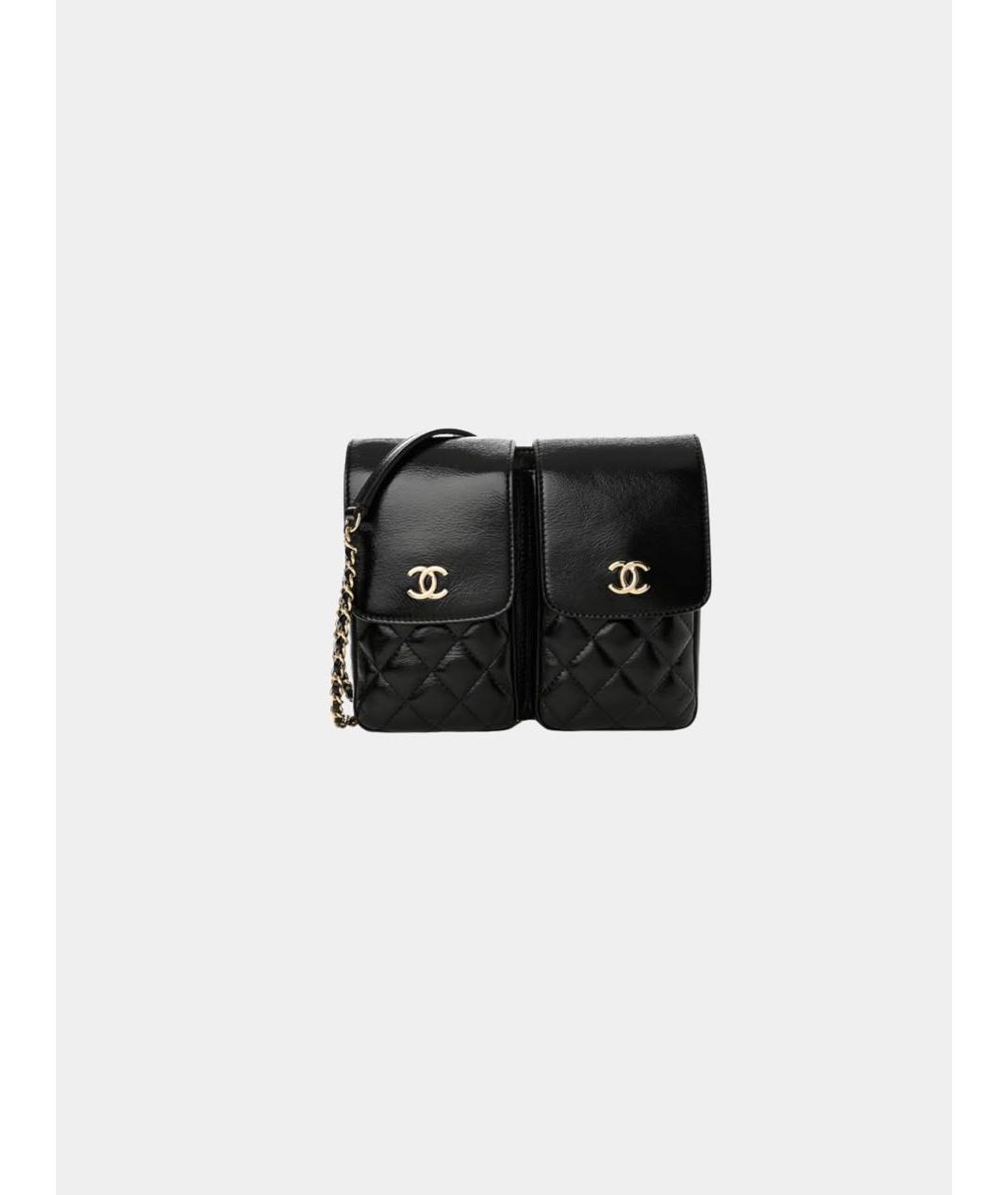 CHANEL Черная сумка через плечо, фото 6