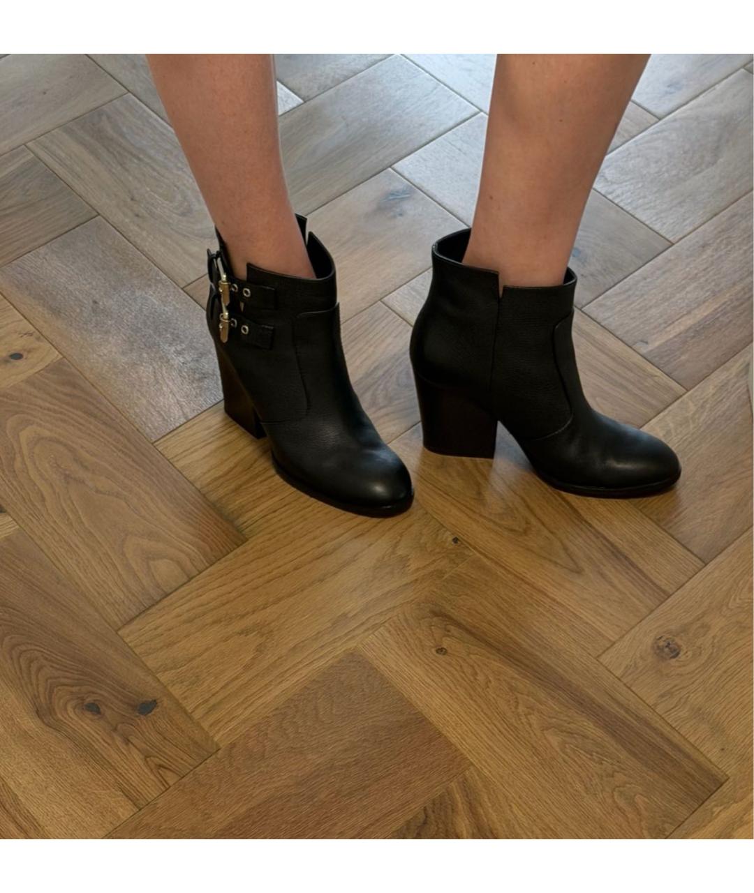 GIUSEPPE ZANOTTI DESIGN Черные кожаные ботильоны, фото 6