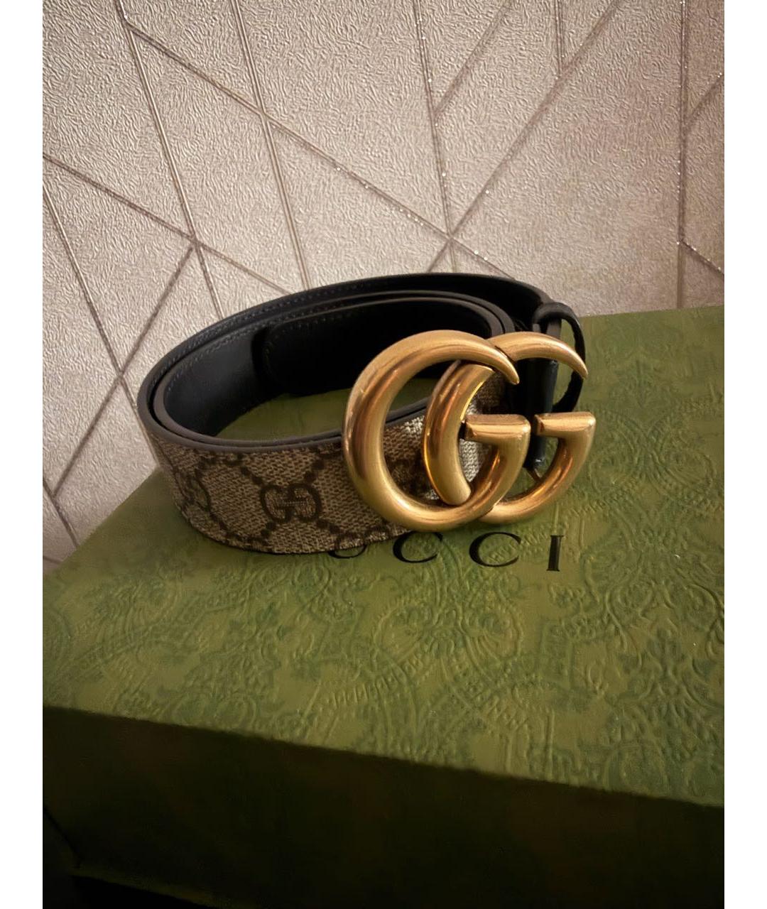 GUCCI Коричневый кожаный ремень, фото 3