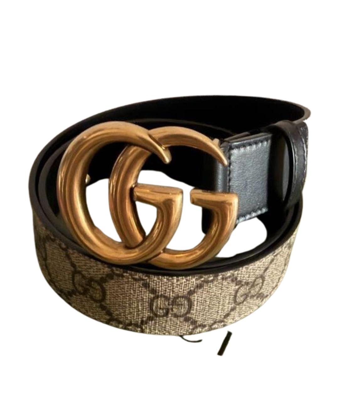 GUCCI Коричневый кожаный ремень, фото 1