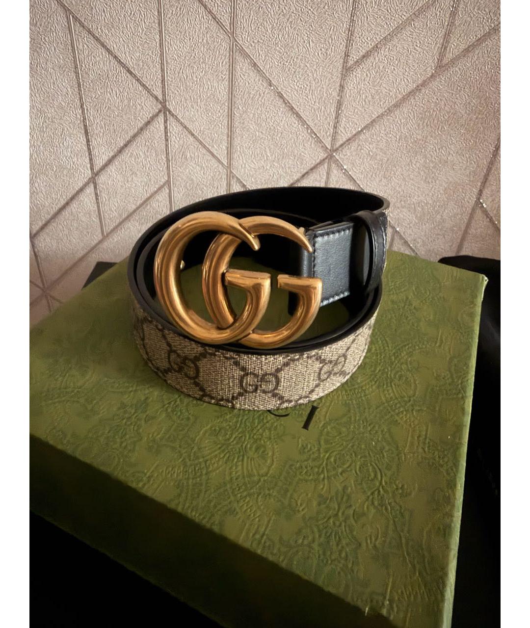 GUCCI Коричневый кожаный ремень, фото 4