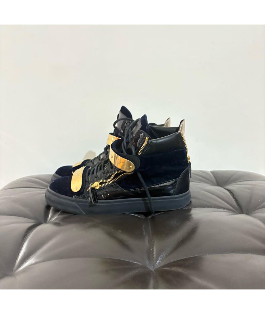 GIUSEPPE ZANOTTI DESIGN Черные высокие кроссовки / кеды, фото 3