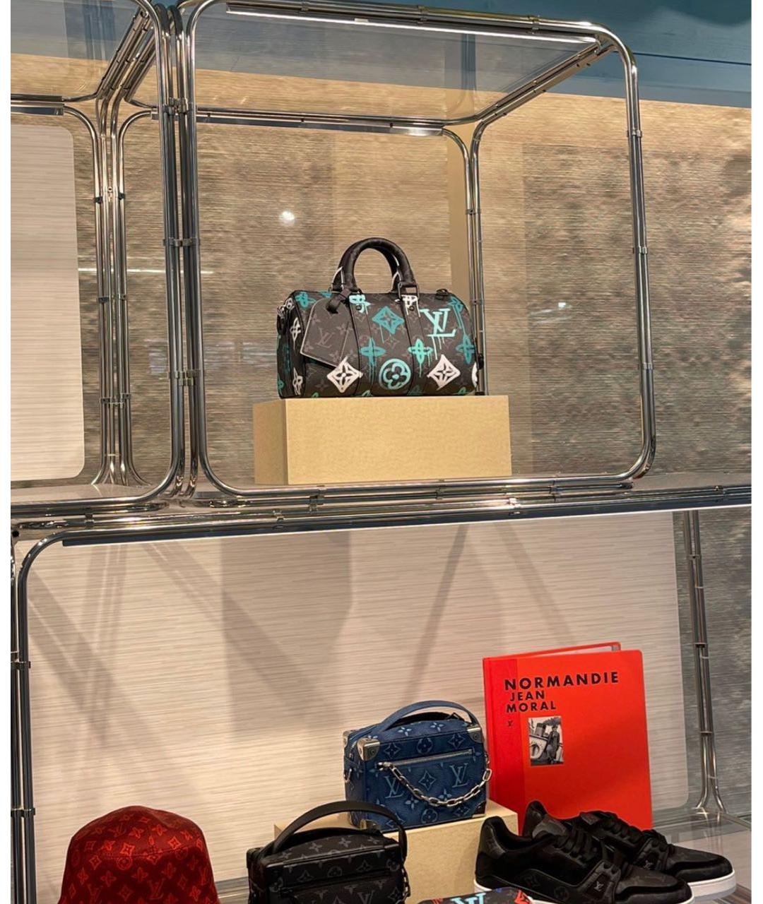 LOUIS VUITTON Черная канва сумка на плечо, фото 5
