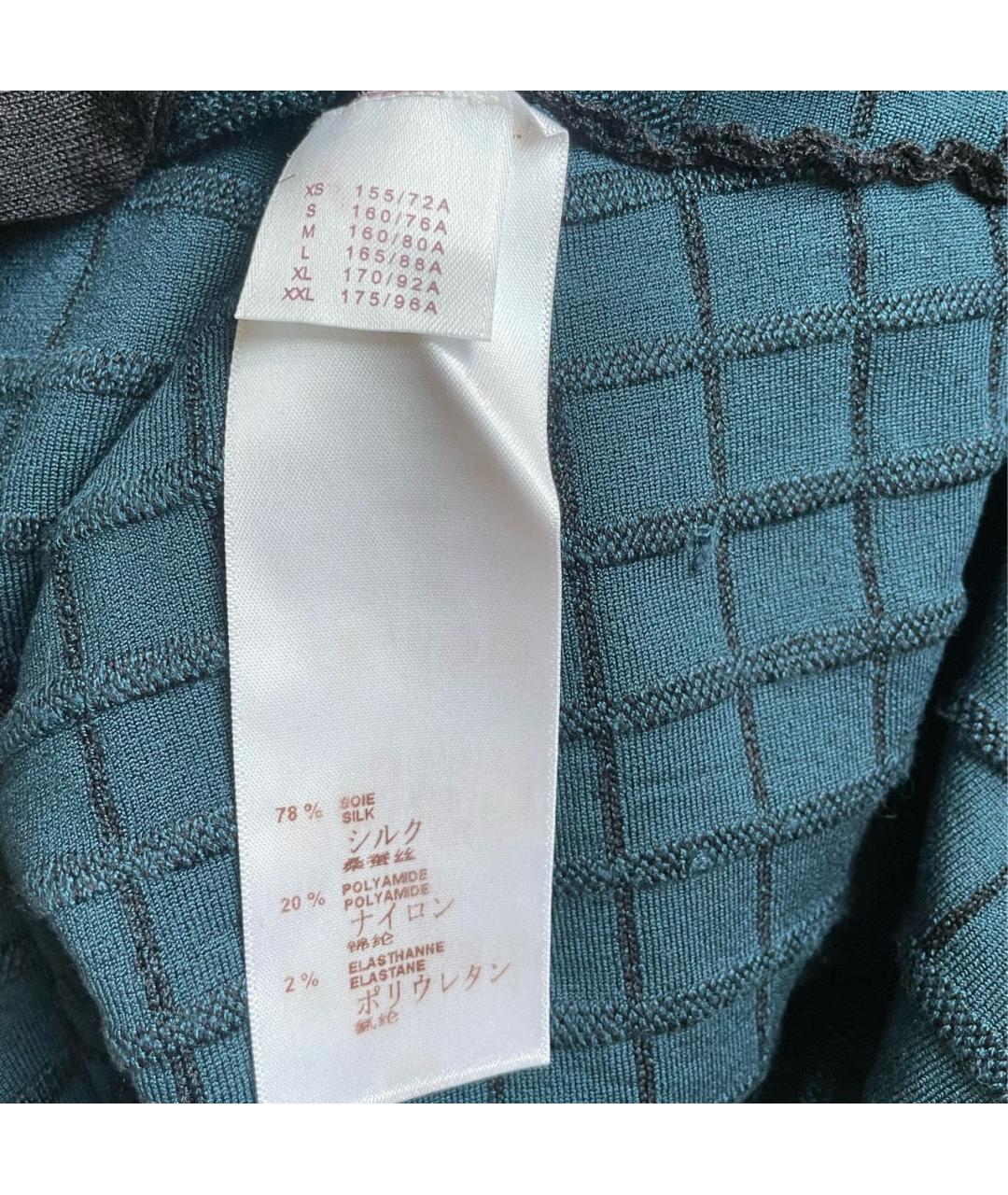 LOUIS VUITTON Темно-синее шелковое платье, фото 6