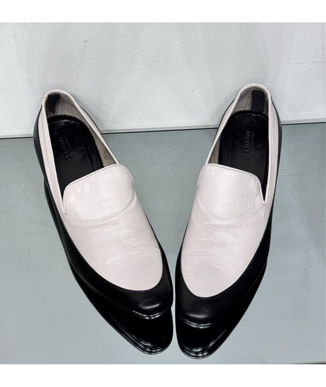 ALEXANDER MCQUEEN Белые кожаные туфли, фото 2