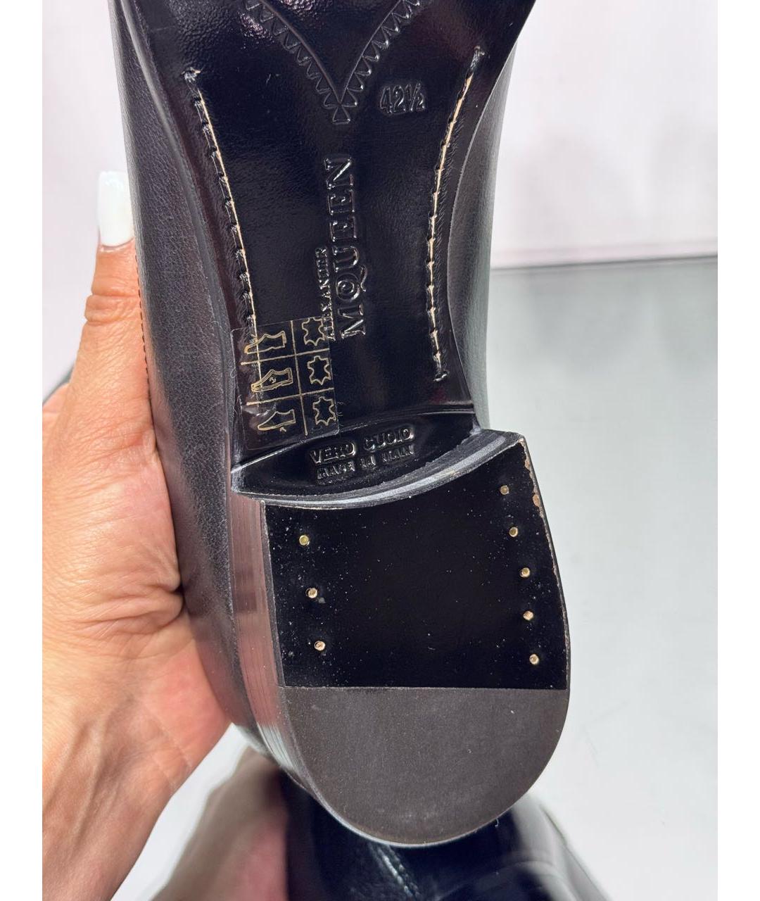 ALEXANDER MCQUEEN Белые кожаные туфли, фото 5