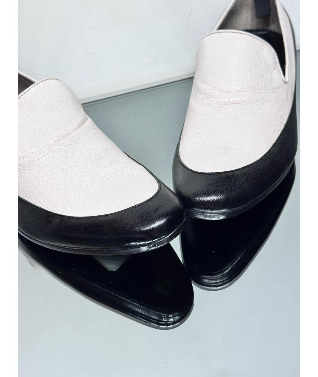 ALEXANDER MCQUEEN Белые кожаные туфли, фото 3