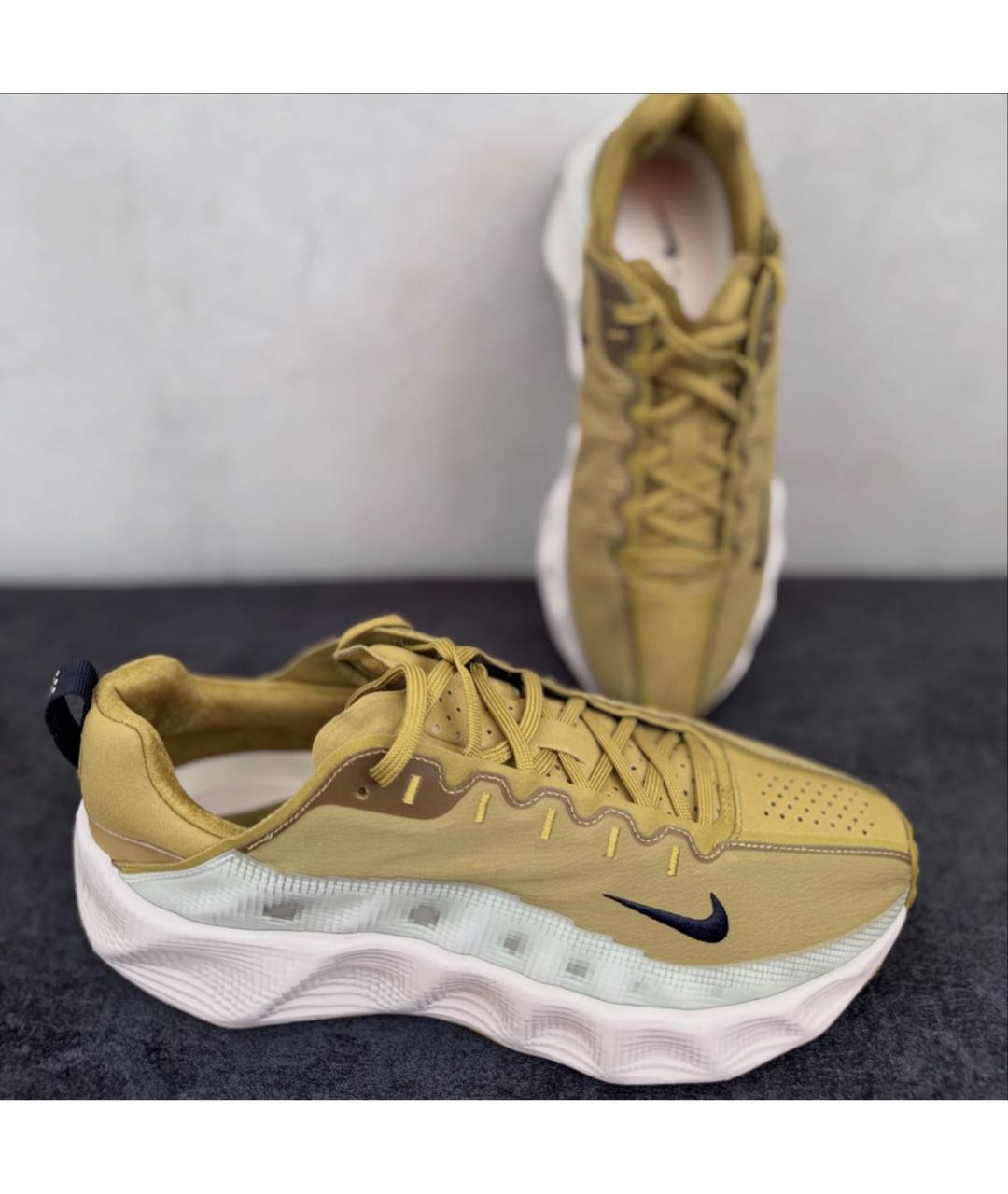 NIKE Хаки синтетические низкие кроссовки / кеды, фото 3
