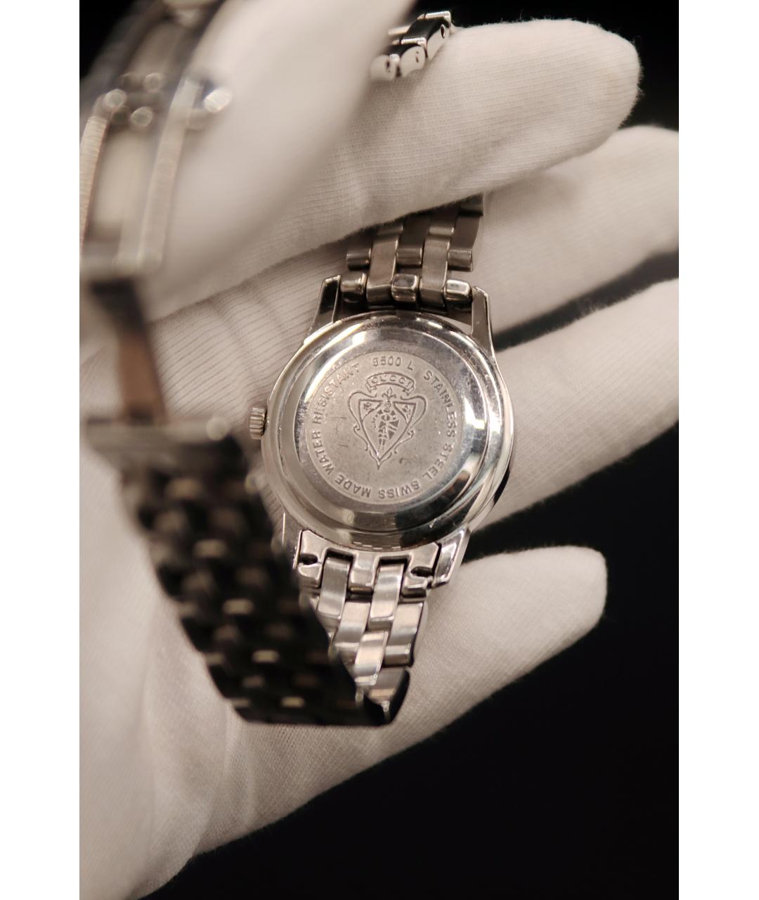 GUCCI Серебряные металлические часы, фото 6