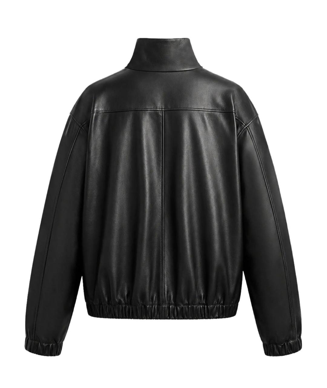 SAINT LAURENT Черная кожаная куртка, фото 2