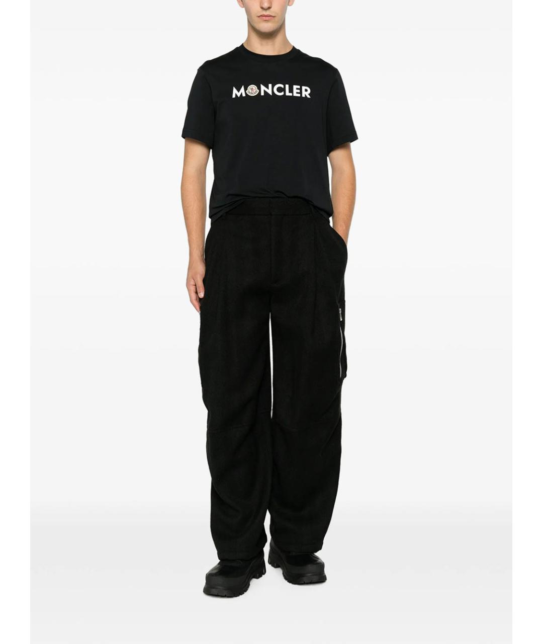 MONCLER Синяя хлопковая футболка, фото 2