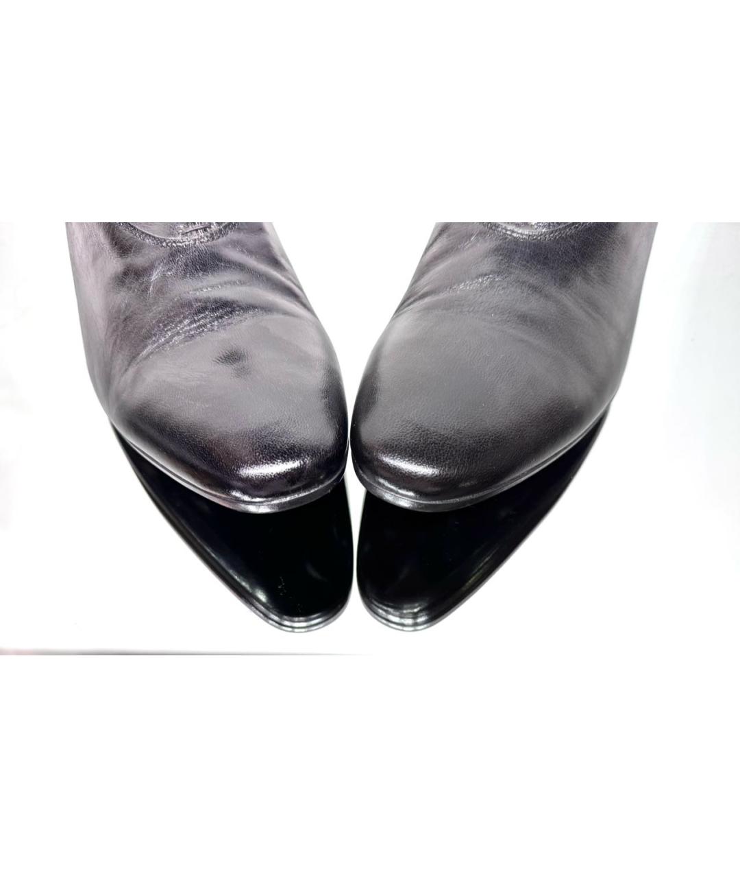 ALEXANDER MCQUEEN Черные кожаные туфли, фото 3