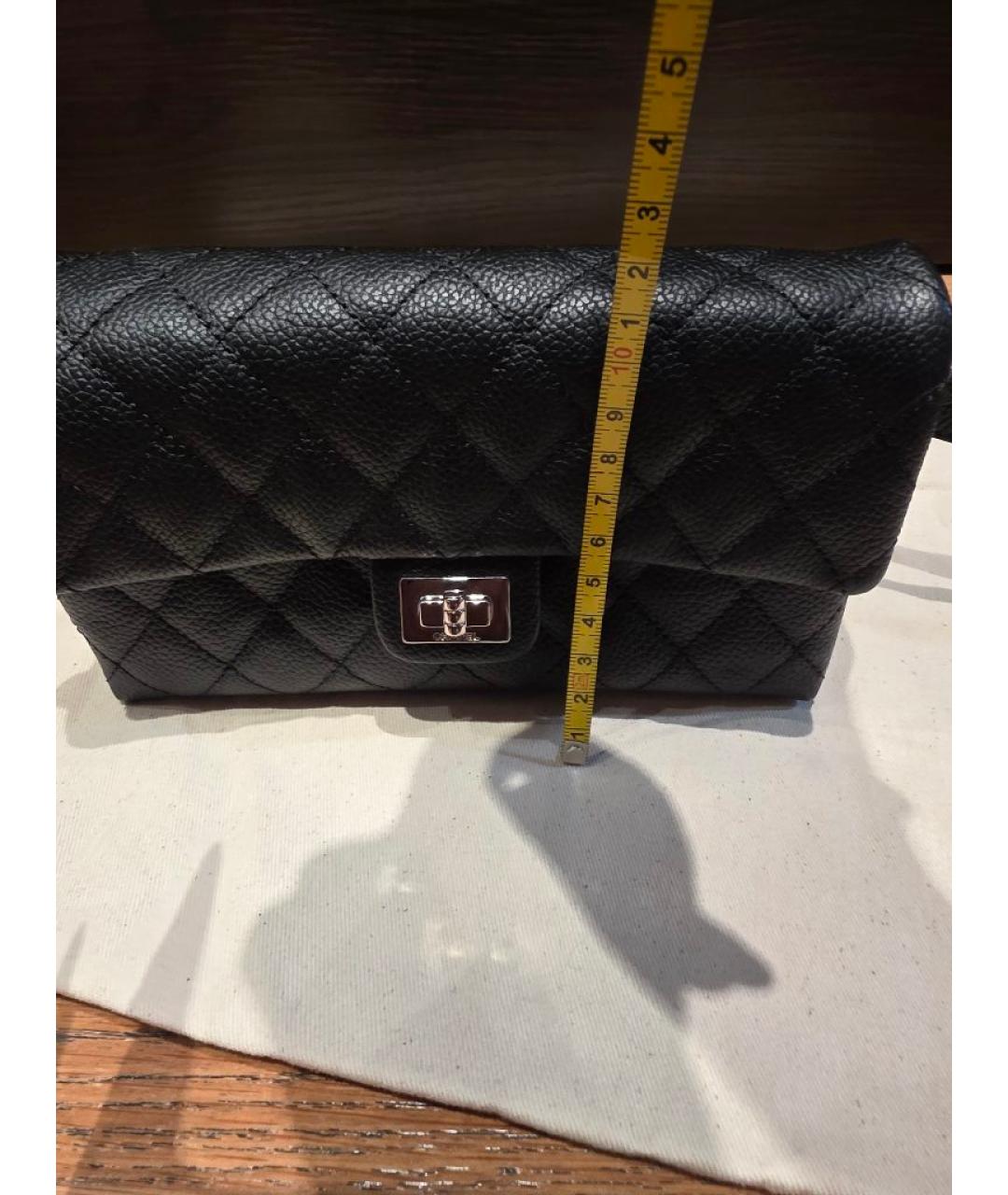 CHANEL Черная кожаная поясная сумка, фото 7