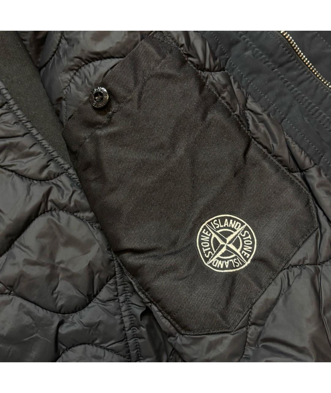 STONE ISLAND Синяя полиэстеровая куртка, фото 7