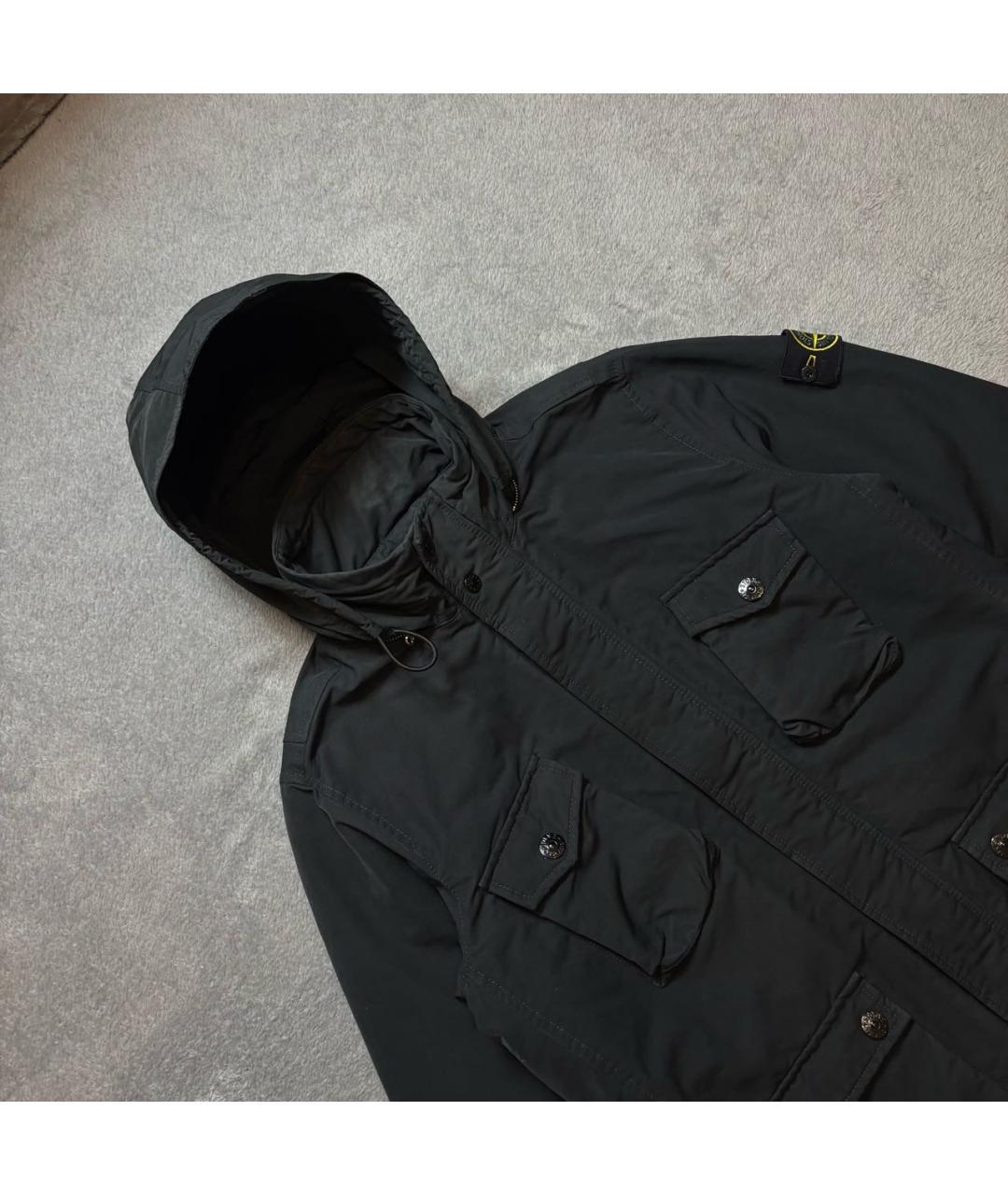 STONE ISLAND Синяя полиэстеровая куртка, фото 2