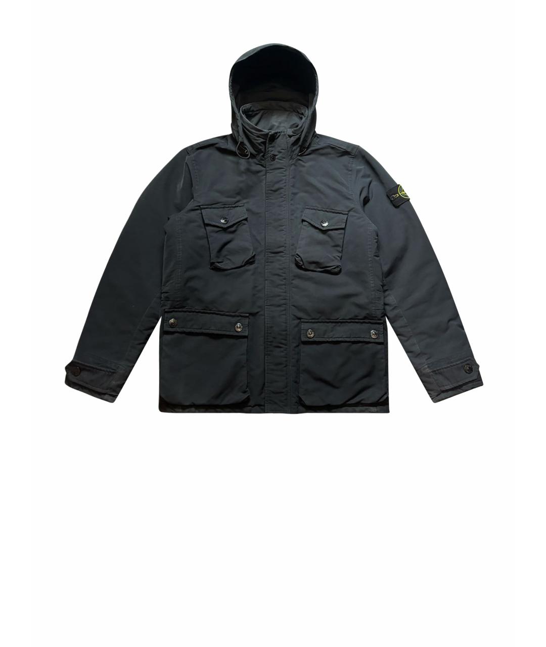 STONE ISLAND Синяя полиэстеровая куртка, фото 1