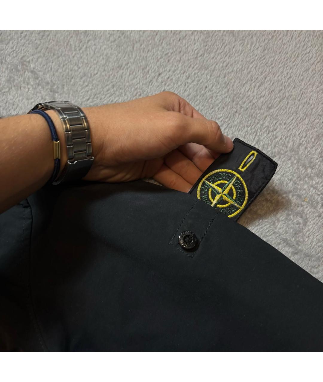 STONE ISLAND Синяя полиэстеровая куртка, фото 5