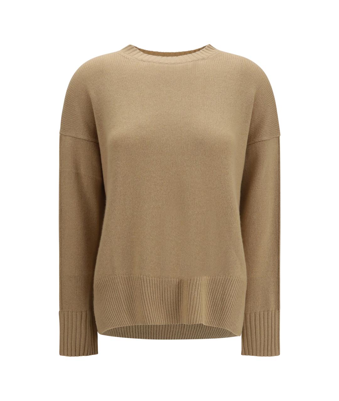 ALLUDE Коричневый кашемировый джемпер / свитер, фото 1