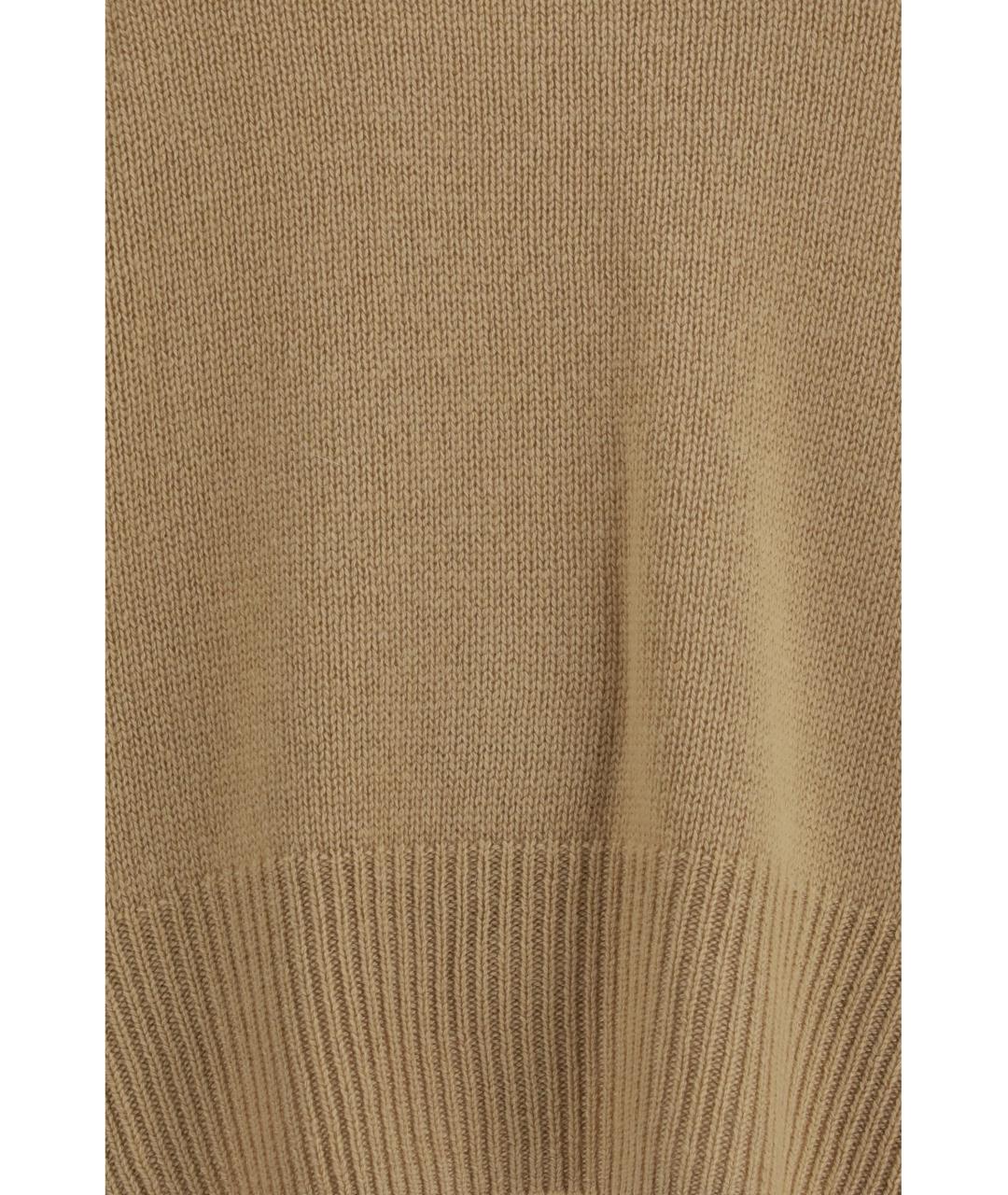 ALLUDE Коричневый кашемировый джемпер / свитер, фото 3