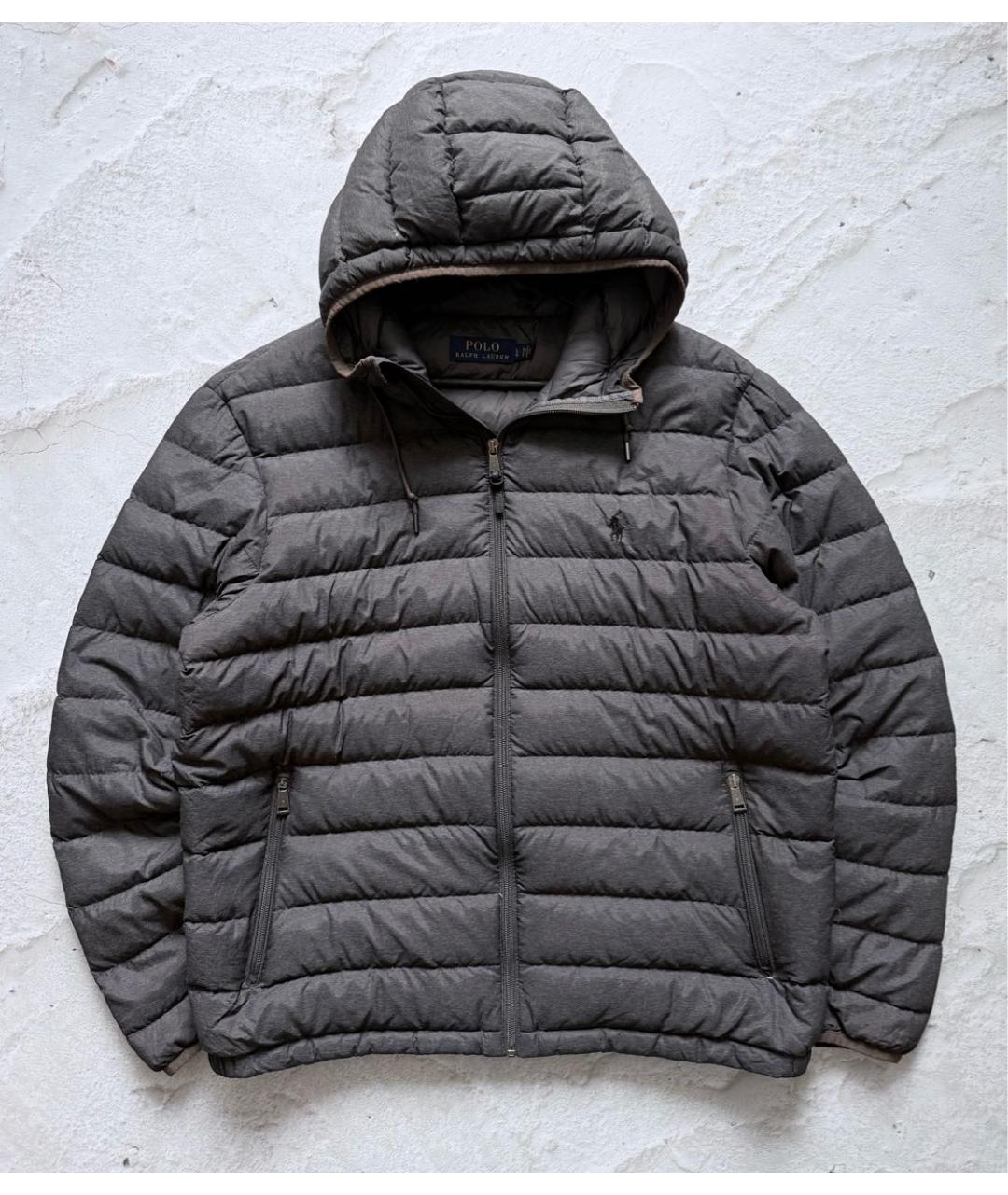 POLO RALPH LAUREN Серая полиэстеровая куртка, фото 8