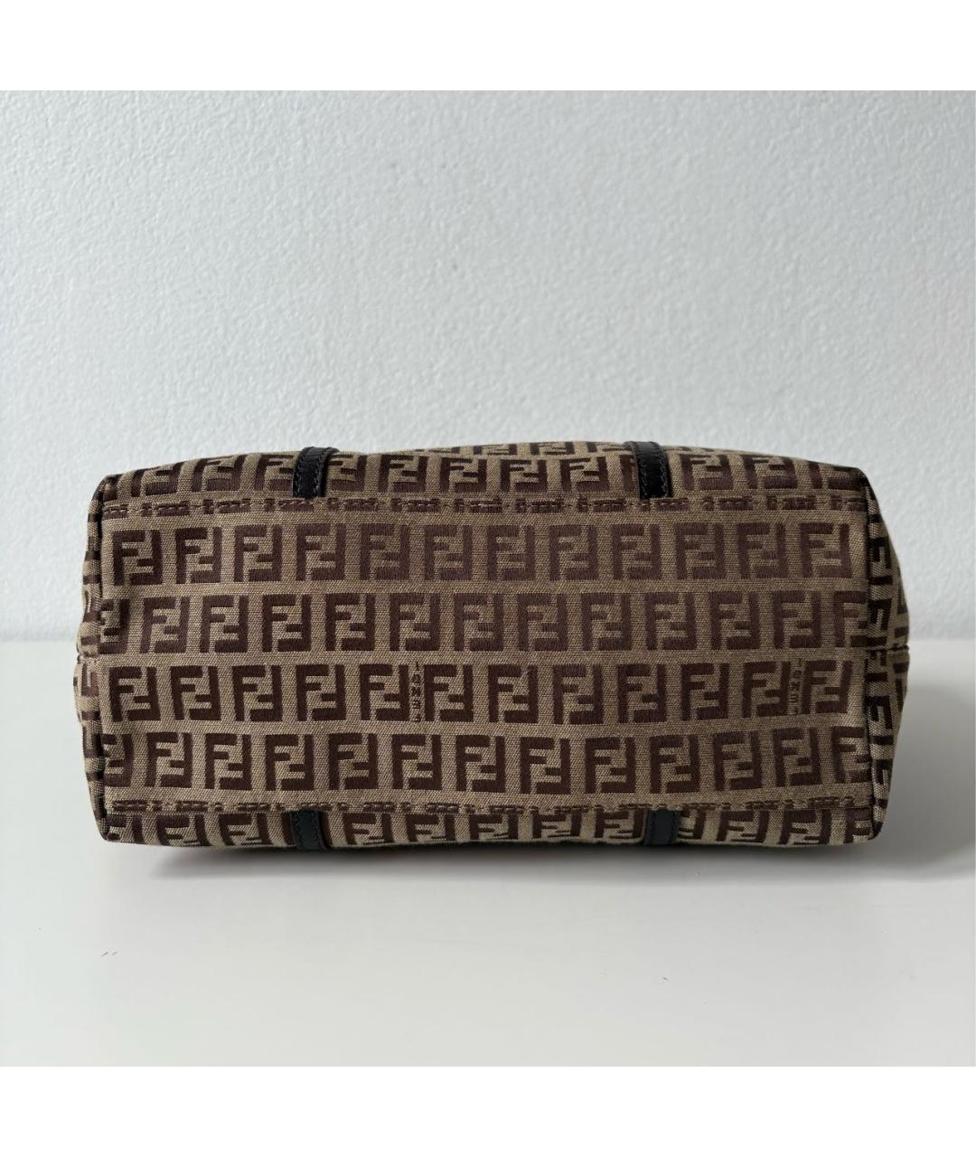 FENDI Коричневая канва сумка тоут, фото 6