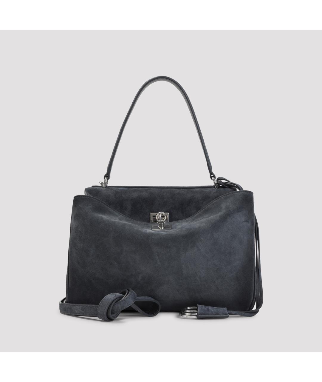 BALENCIAGA Серая кожаная сумка тоут, фото 2