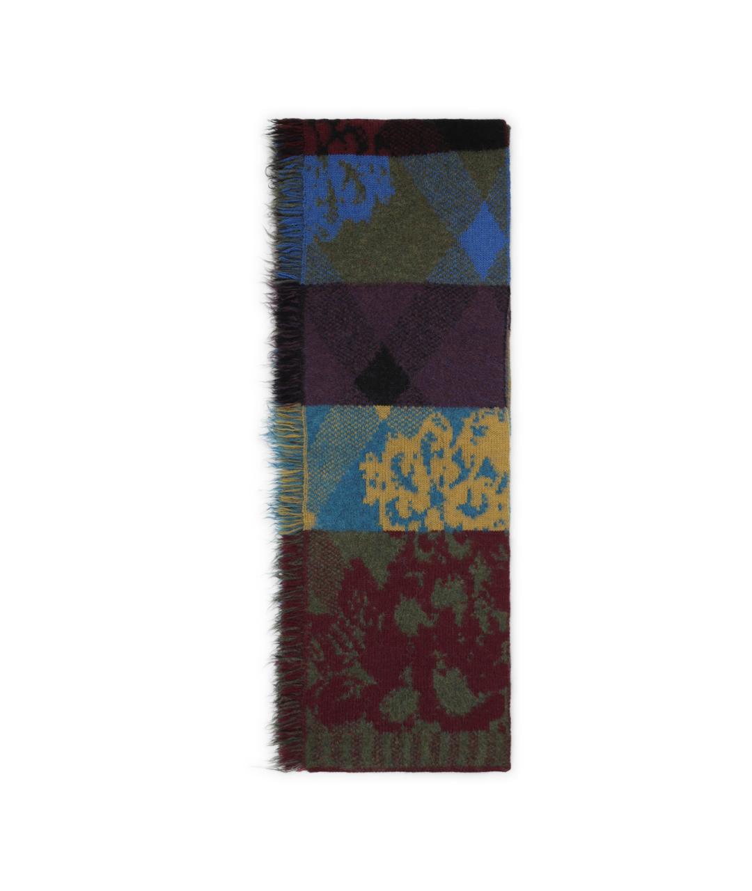 DRIES VAN NOTEN Мульти шерстяной шарф, фото 1