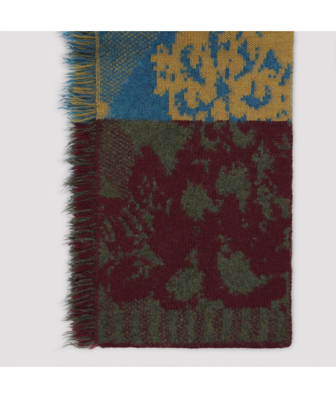 DRIES VAN NOTEN Мульти шерстяной шарф, фото 3