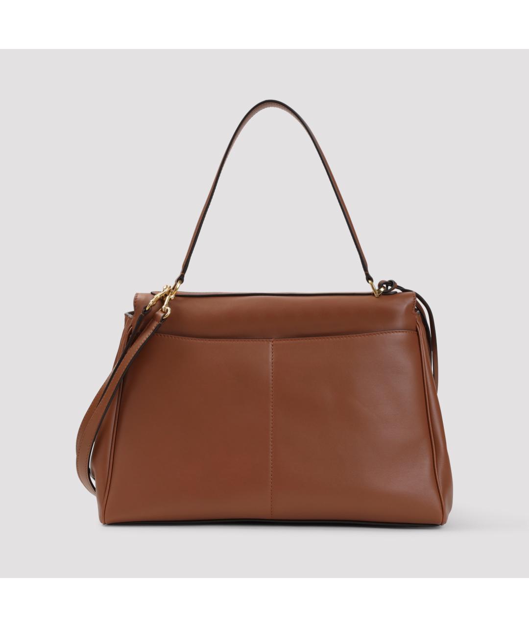 BALENCIAGA Коричневая кожаная сумка тоут, фото 3