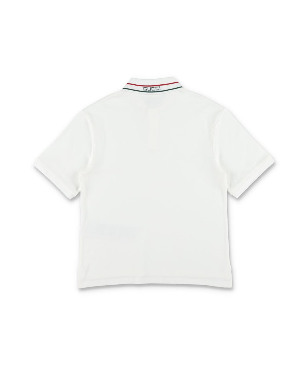 GUCCI Белый хлопковый детская футболка / топ, фото 3