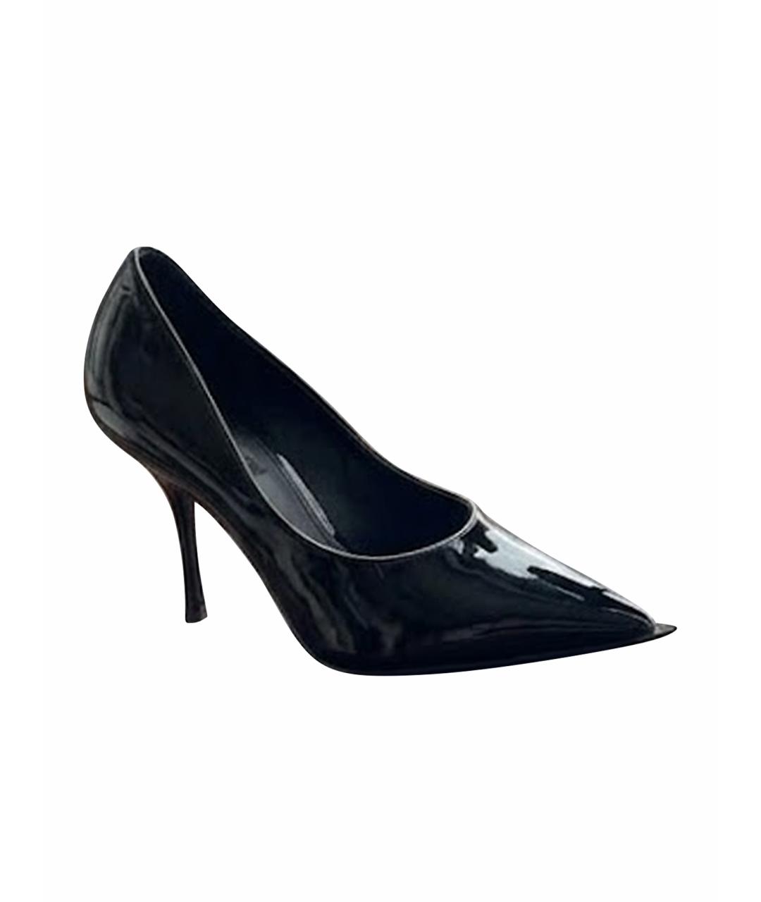 DOLCE&GABBANA Черные туфли из лакированной кожи, фото 1