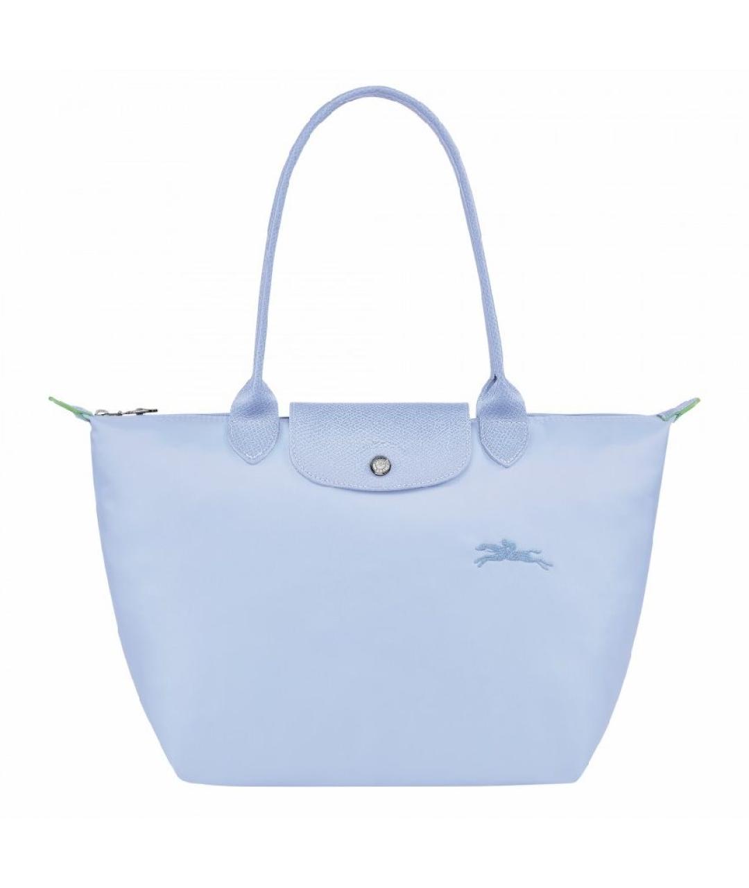 LONGCHAMP Голубая нейлоновая сумка тоут, фото 1
