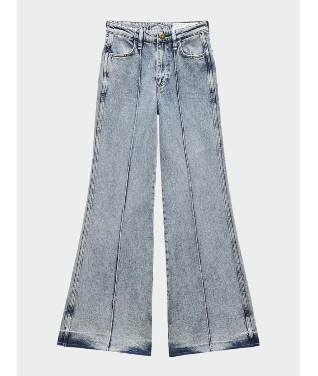 RAG & BONE Голубые хлопко-эластановые джинсы клеш, фото 10