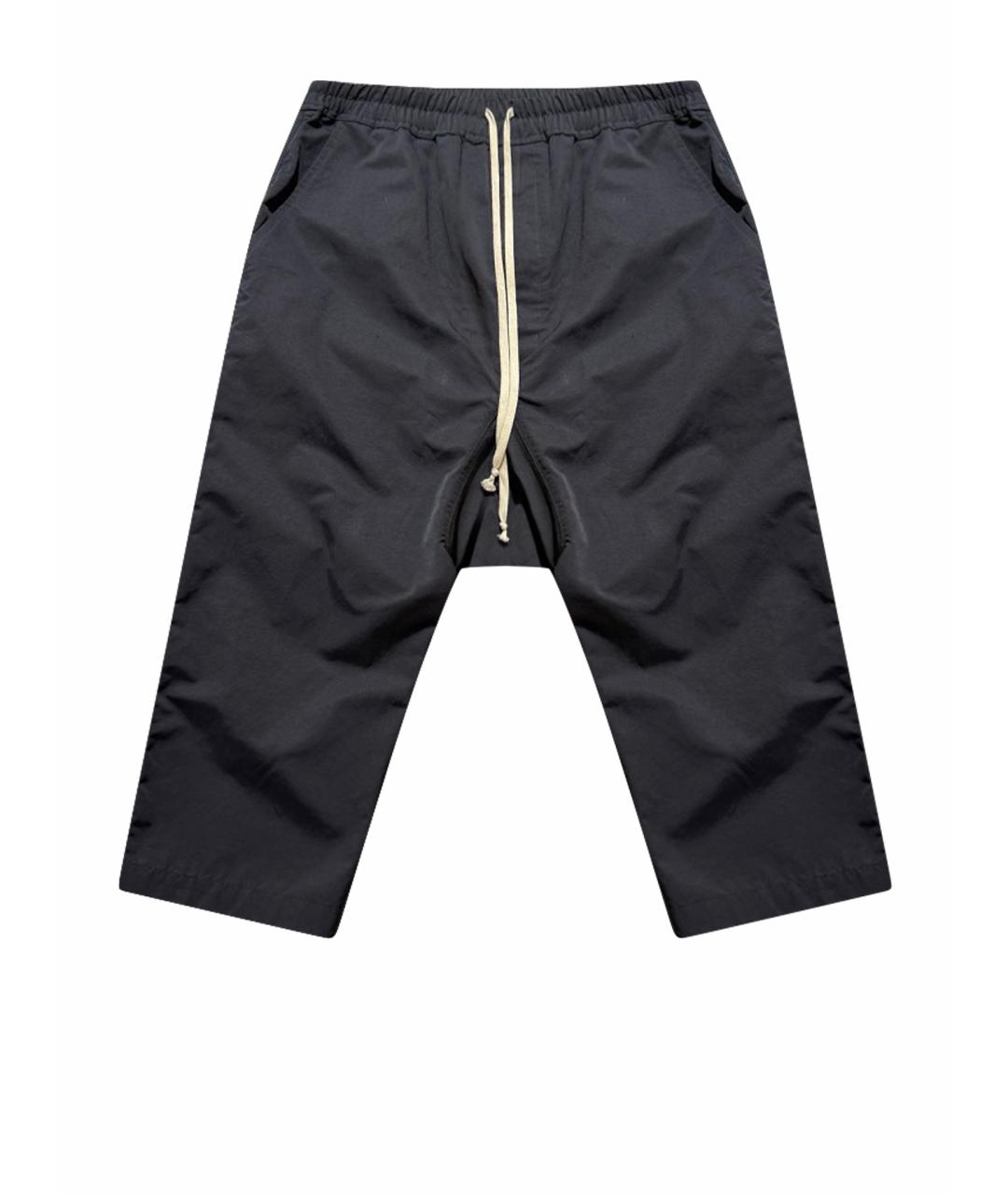 RICK OWENS DRKSHDW Черные хлопковые повседневные брюки, фото 1