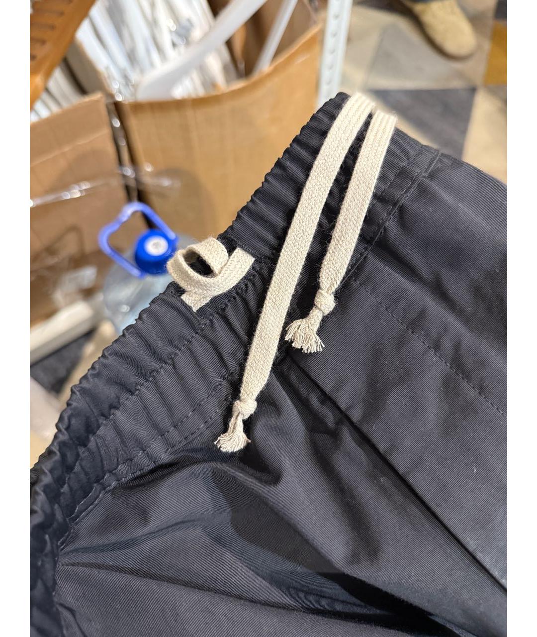 RICK OWENS DRKSHDW Черные хлопковые повседневные брюки, фото 4