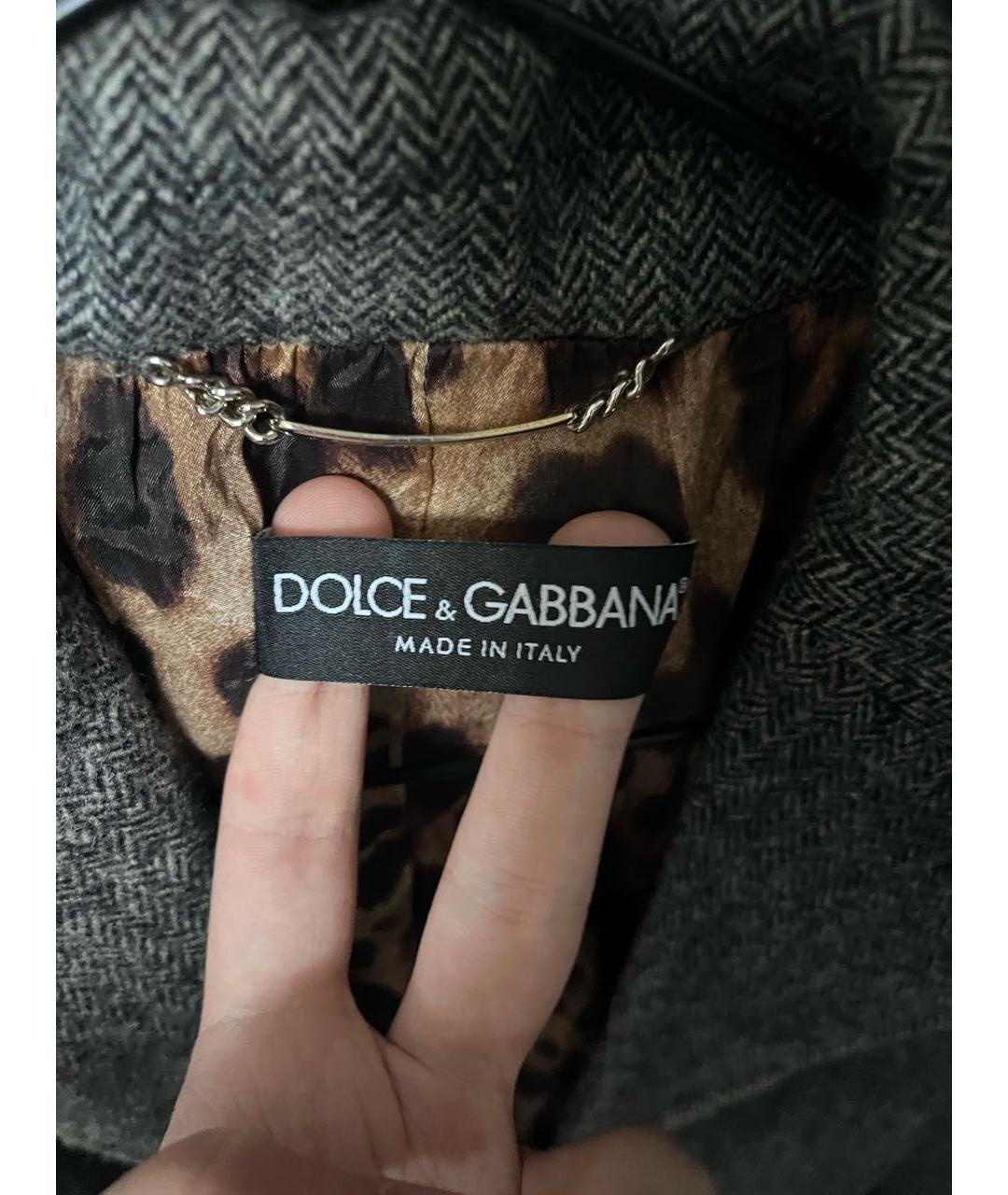 DOLCE&GABBANA Антрацитовый жакет/пиджак, фото 4