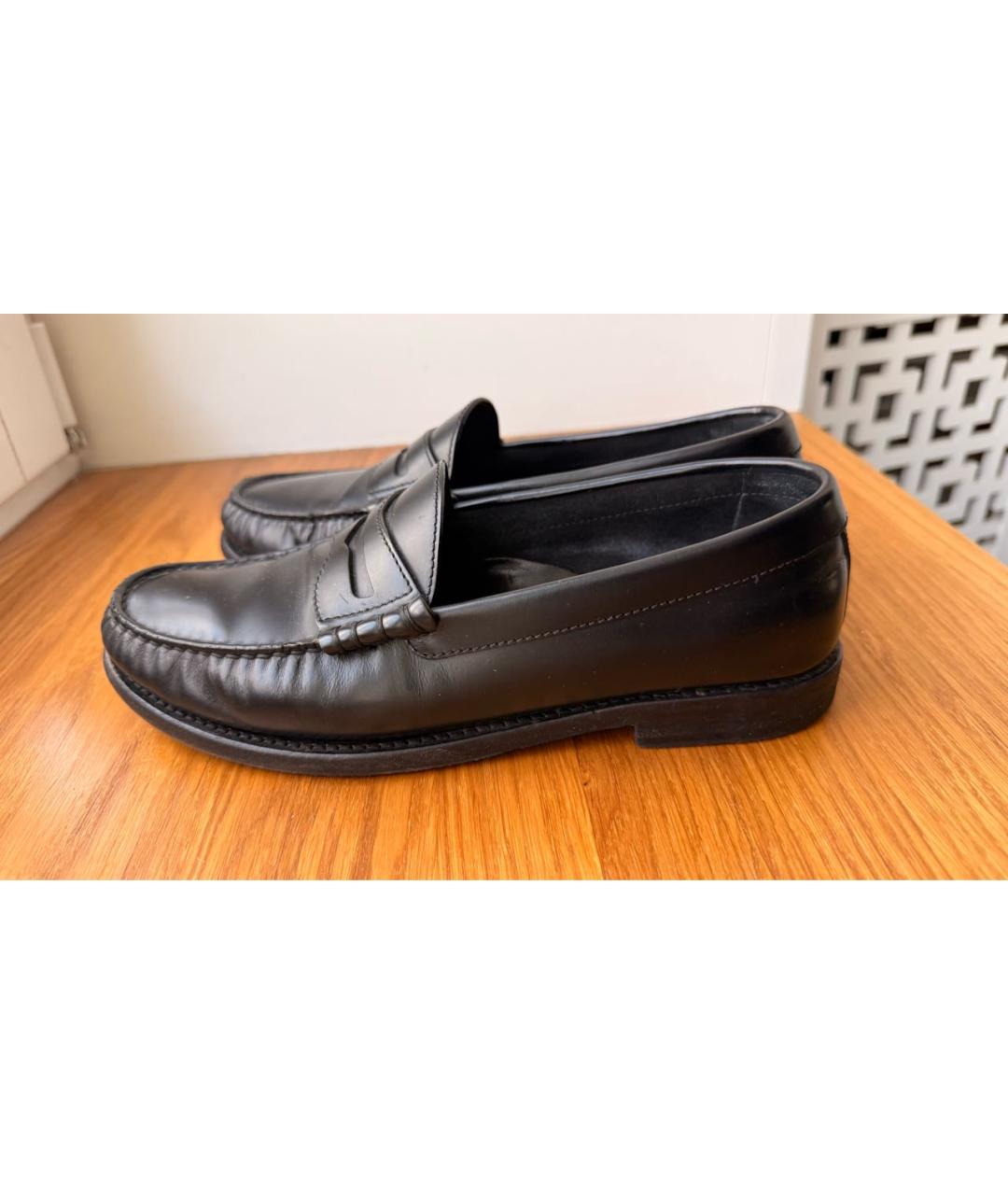 CELINE Черные кожаные лоферы, фото 5