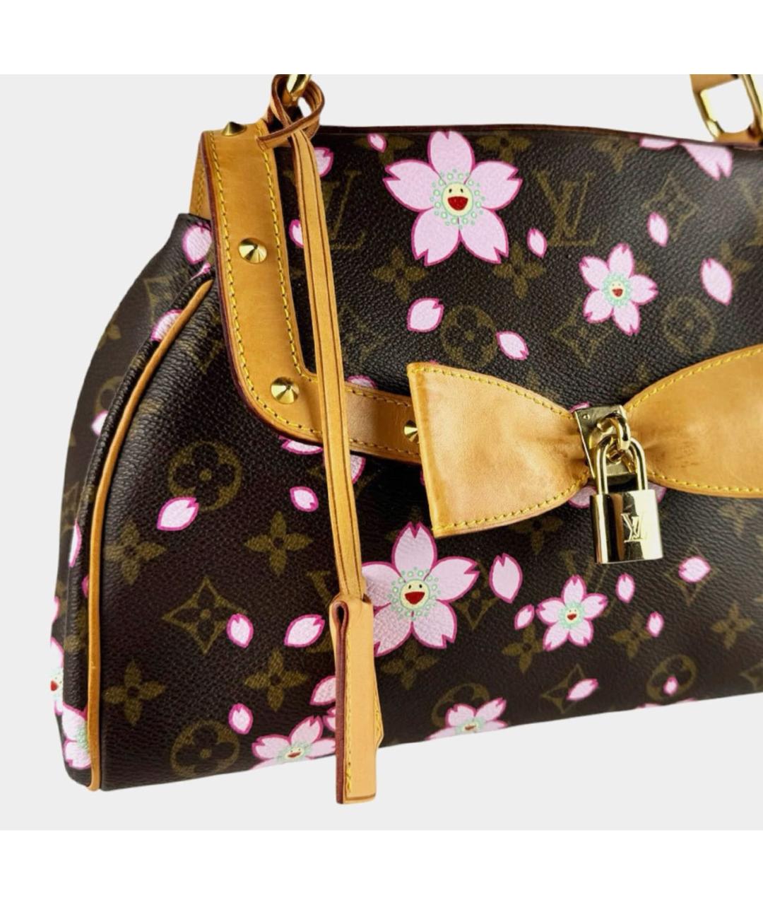 LOUIS VUITTON Коричневая сумка с короткими ручками, фото 2