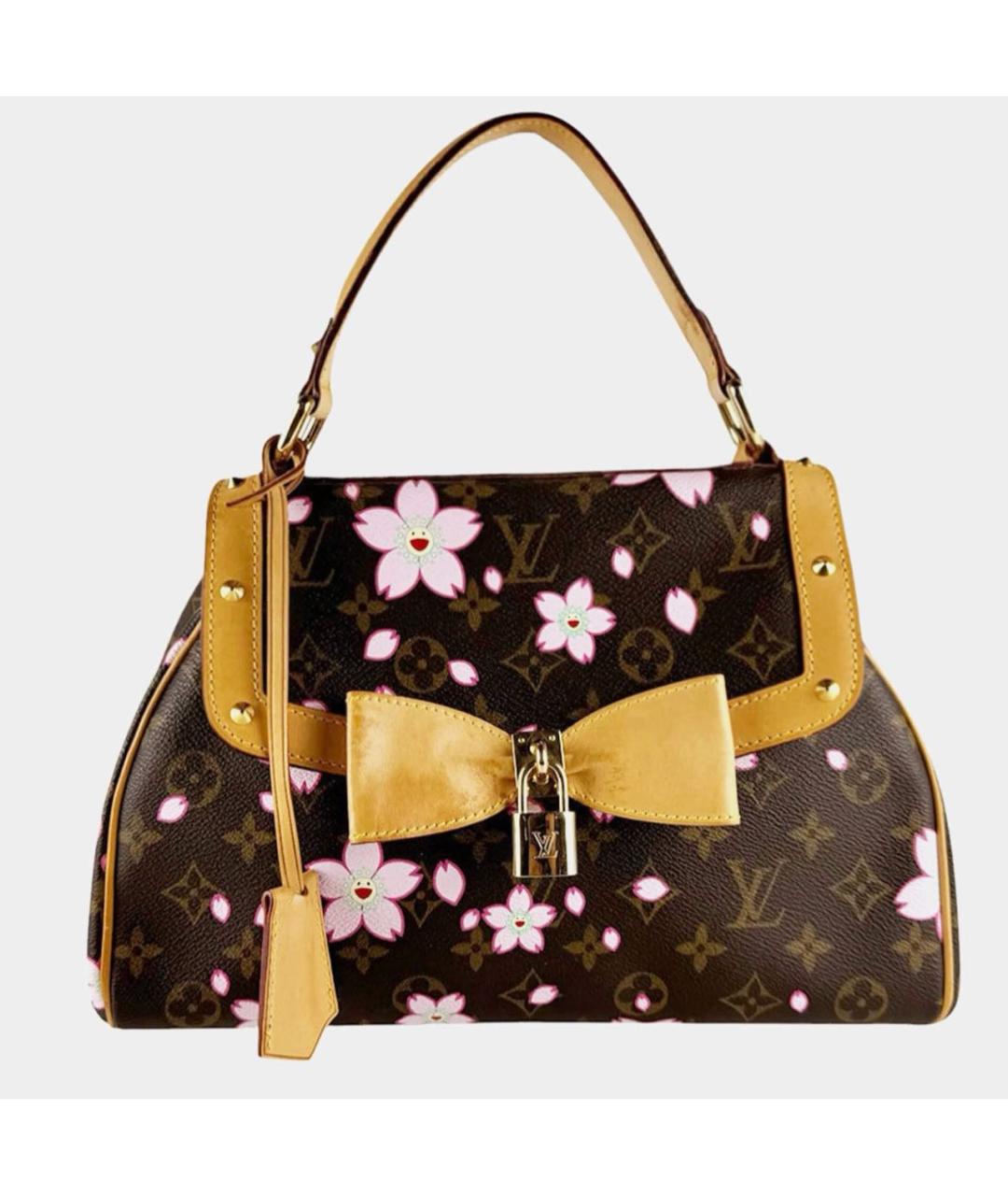 LOUIS VUITTON Коричневая сумка с короткими ручками, фото 7