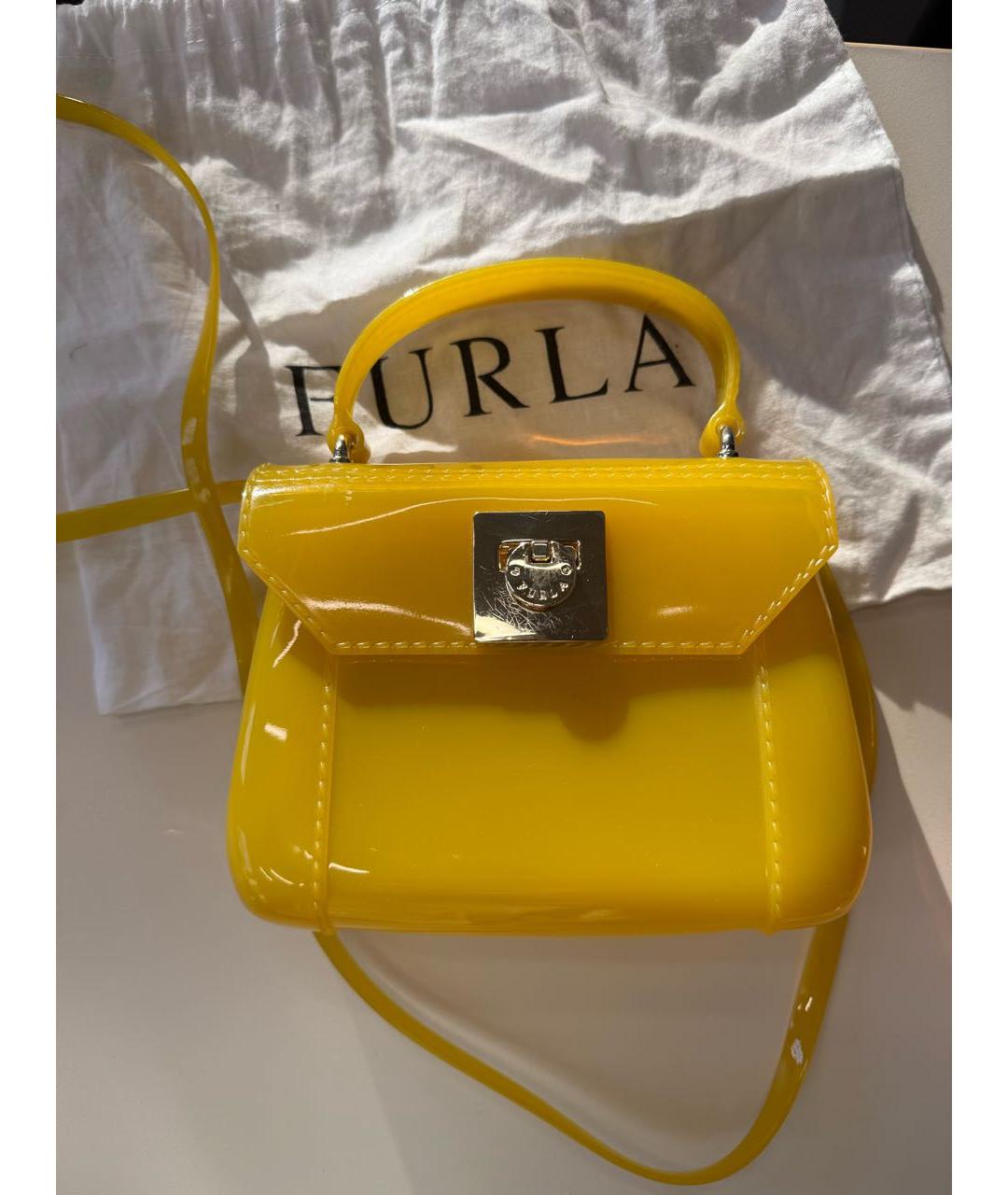 FURLA Желтая сумка через плечо, фото 8
