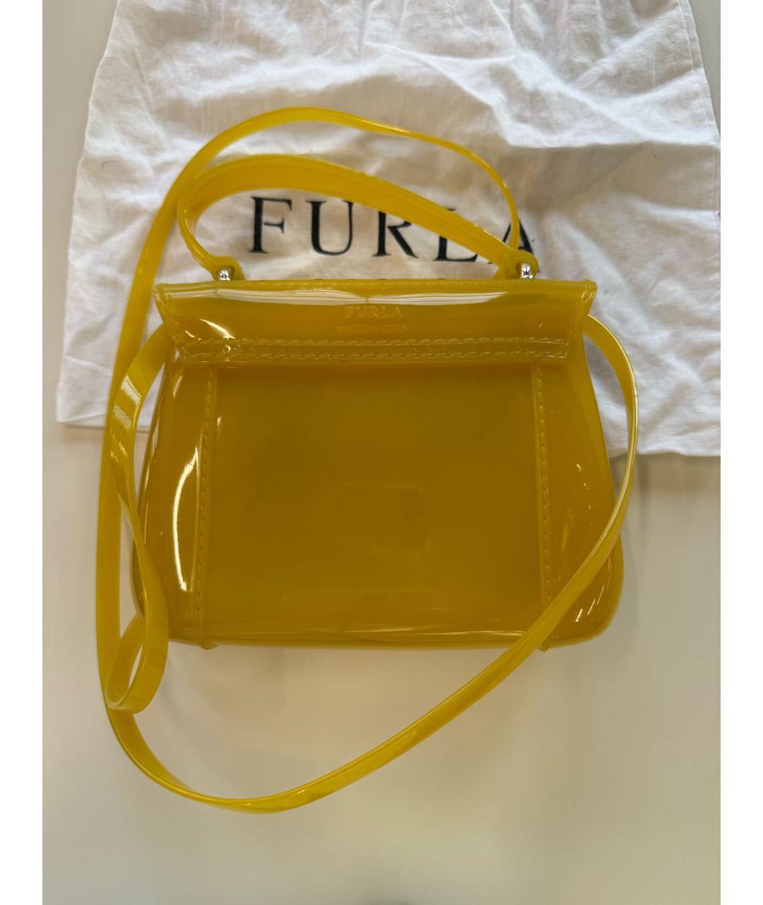 FURLA Желтая сумка через плечо, фото 3