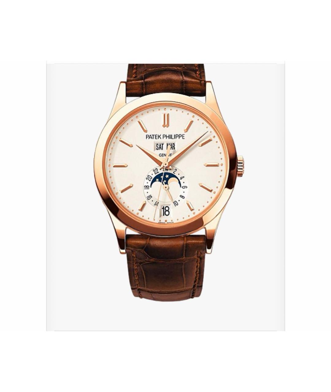 PATEK PHILIPPE Коричневые часы из розового золота, фото 7