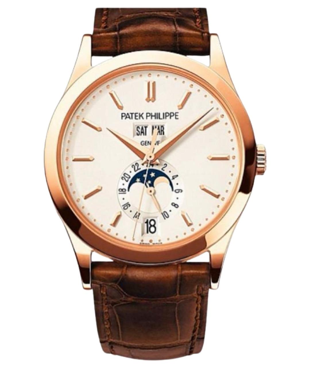 PATEK PHILIPPE Коричневые часы из розового золота, фото 1
