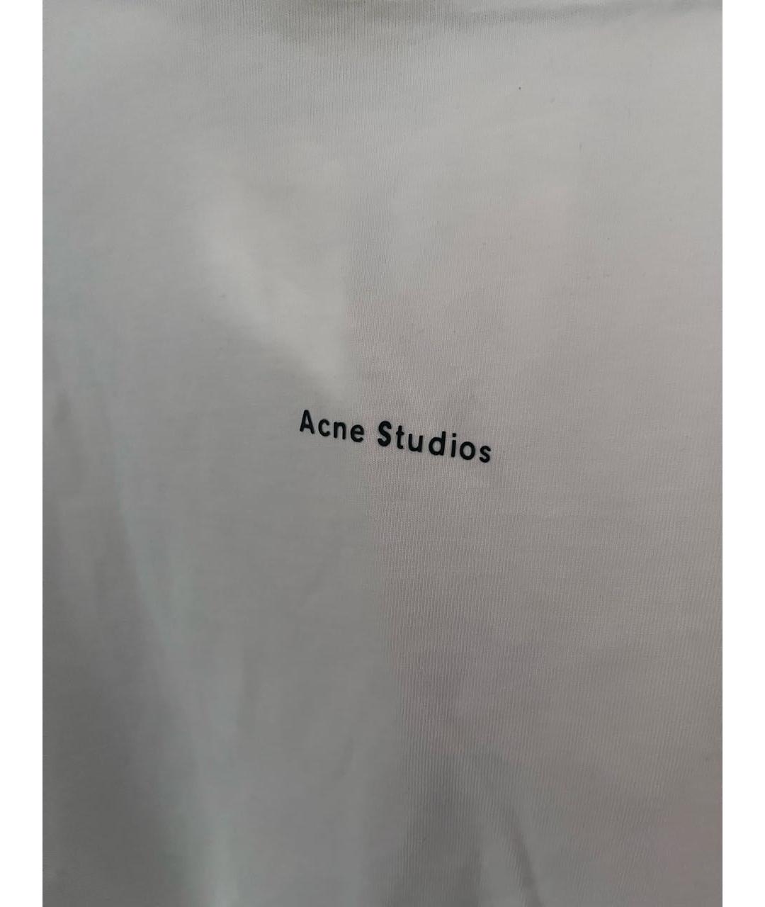 ACNE STUDIOS Белая хлопковая футболка, фото 2