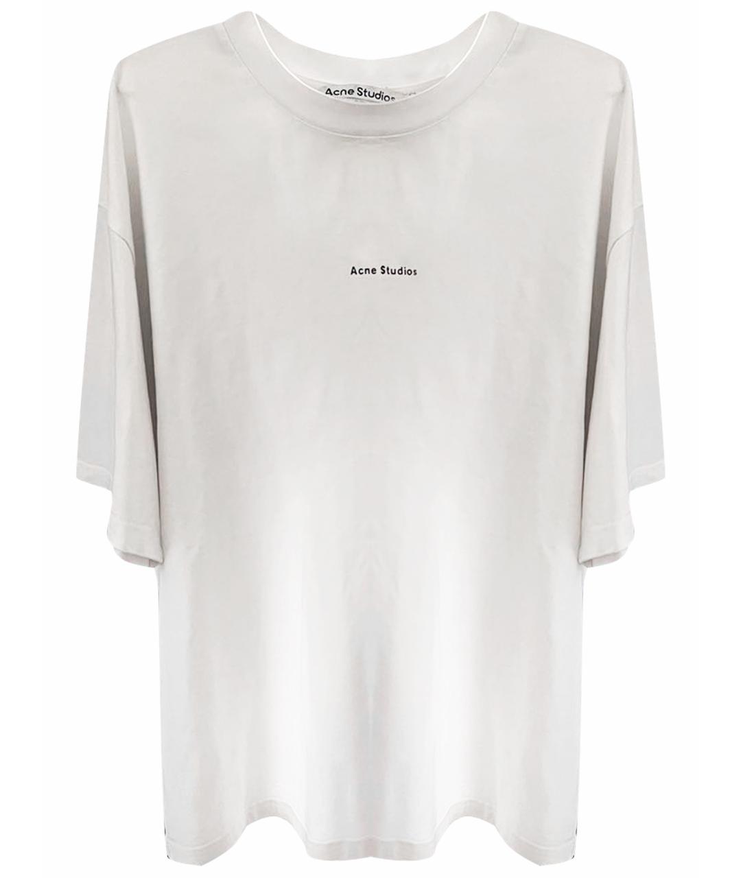 ACNE STUDIOS Белая хлопковая футболка, фото 1
