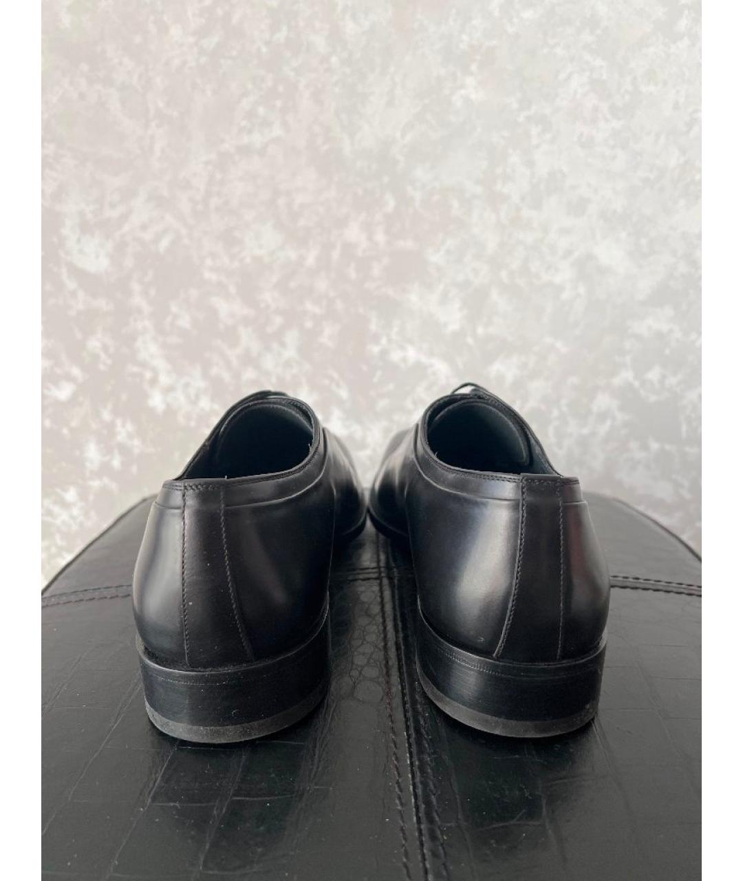CHRISTIAN DIOR Черные кожаные туфли, фото 4