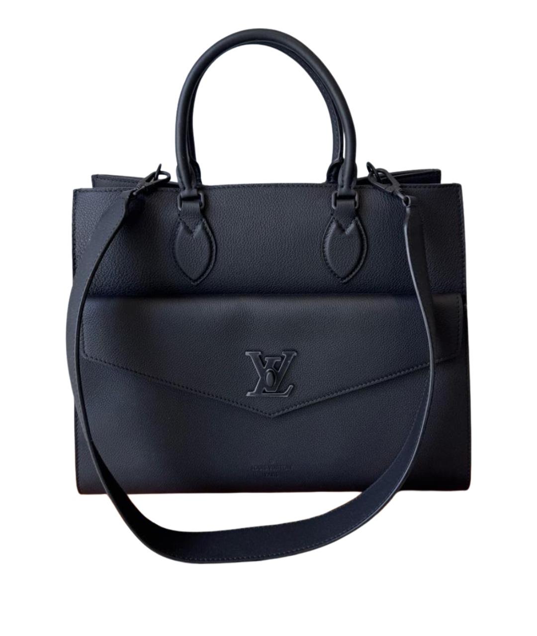 LOUIS VUITTON Черная кожаная сумка через плечо, фото 1