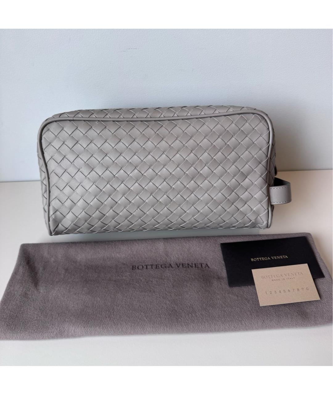 LOUIS VUITTON Бежевая кожаная барсетка, фото 2